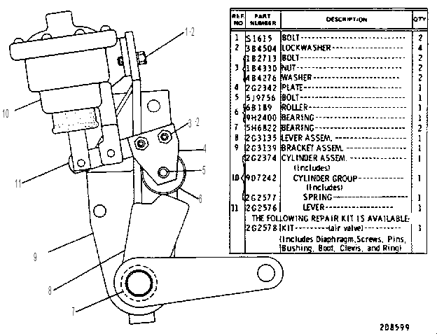DOOR CONTROL GROUP 2G3120 CAT