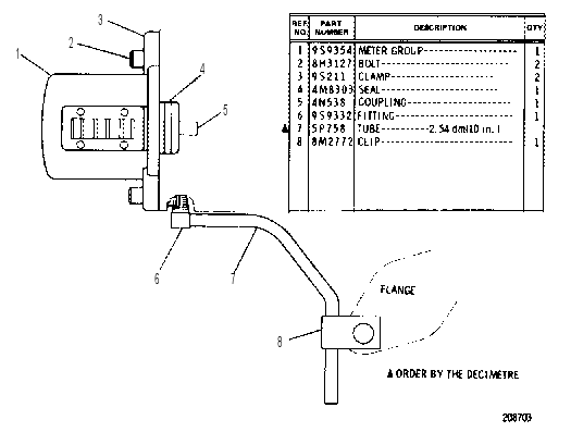 SERVICE METER 4N4025 CAT