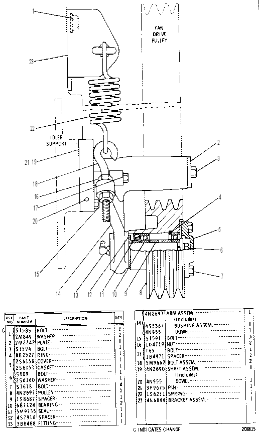 BELT TIGHTENER GP 4N4649 CAT