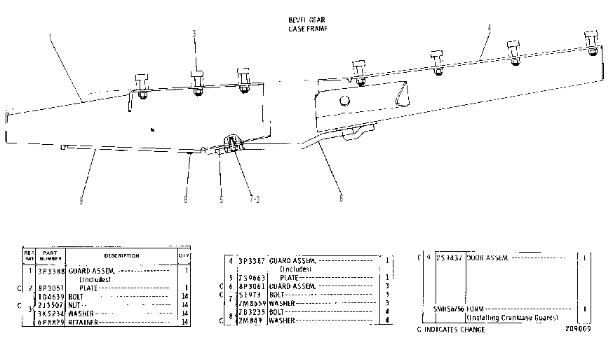 CRANKCASE GUARD GROUP 3P3386 CAT