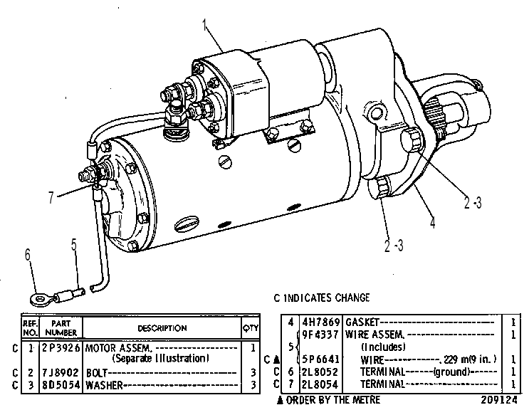 STARTING MOTOR GROUP 8S0386 CAT