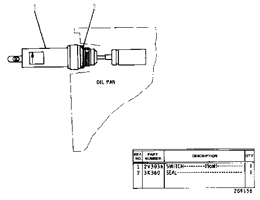 OIL LEVEL SWITCH GROUP 6N8997 CAT