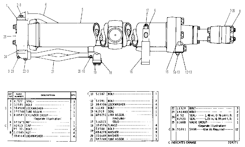 CYLINDER AND VALVE GROUP 3P4048 CAT