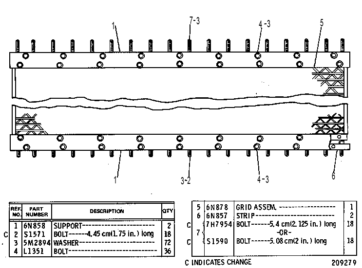 RADIATOR CORE PROTECTION GRID GROUP 6N0943 CAT