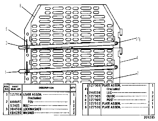 RADIATOR SHUTTERS GROUP 1Z7499 CAT