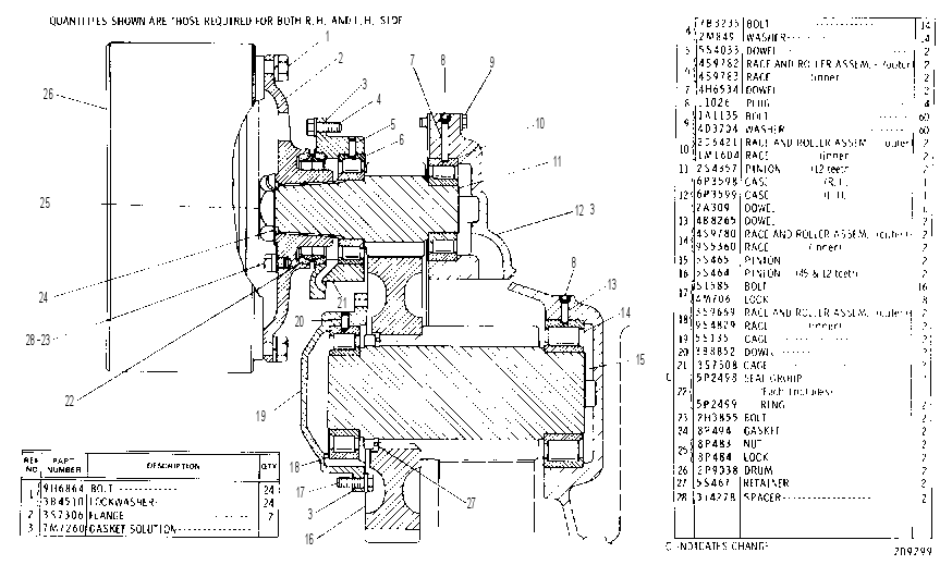 FINAL DRIVE GROUP 1Z7066 CAT