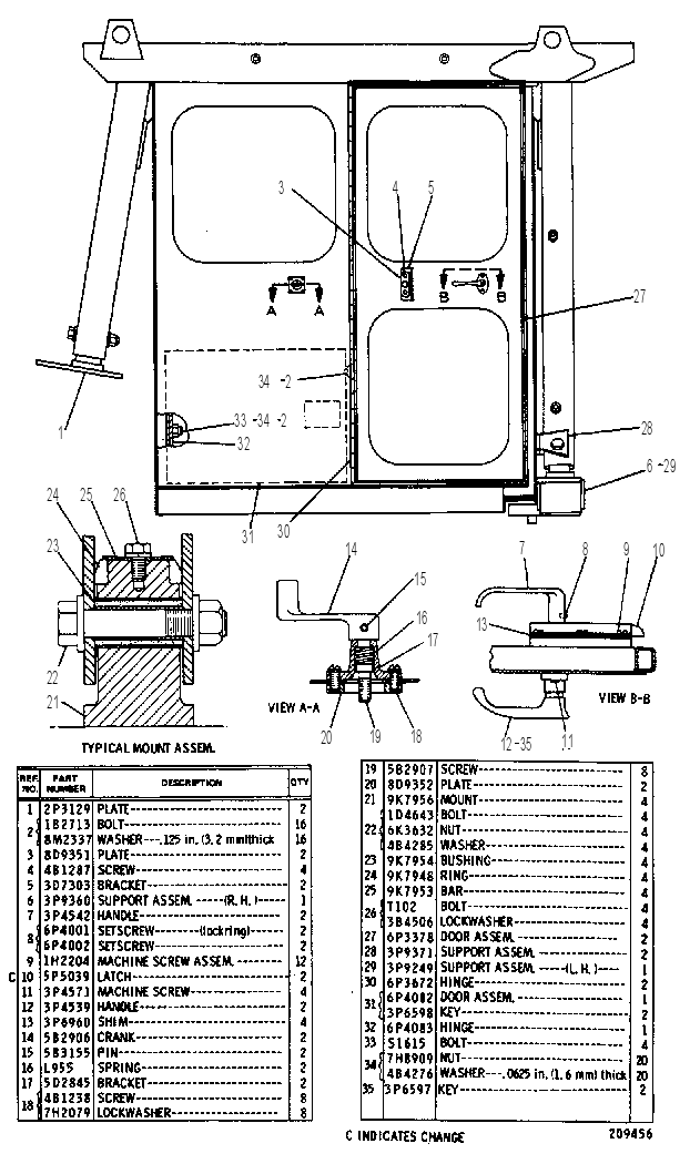 Каркас безопасности (ROPS) 6P0206 CAT