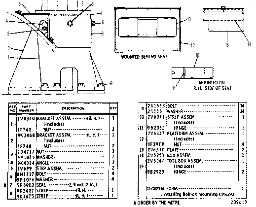 ROLL-OVER PROTECTIVE STRUCTURE MOUNTING GROUP 3V1042 CAT