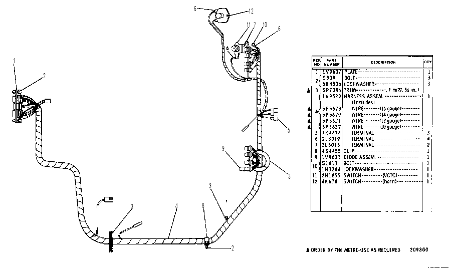 CONSOLE WIRING ASSEMBLY 1V4863 CAT