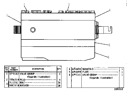 Клапан управляющий 6P5140 CAT