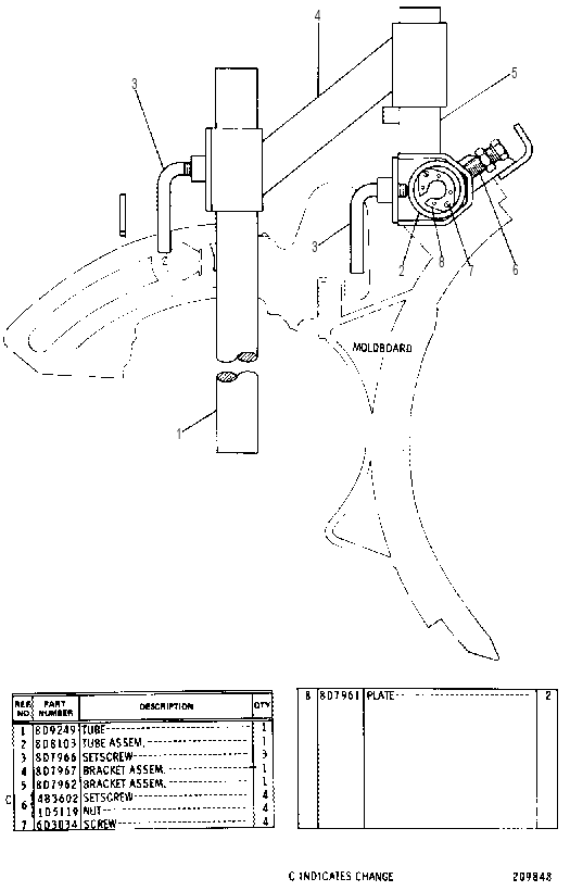 MOUNTING GP-GRADE FOLLOWER 8D9570 CAT