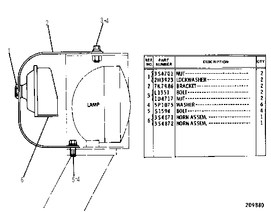 ELECTRIC HORN GROUP 1V5138 CAT