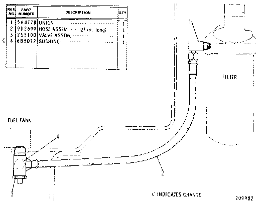 FUEL LINES GROUP 9D2190 CAT