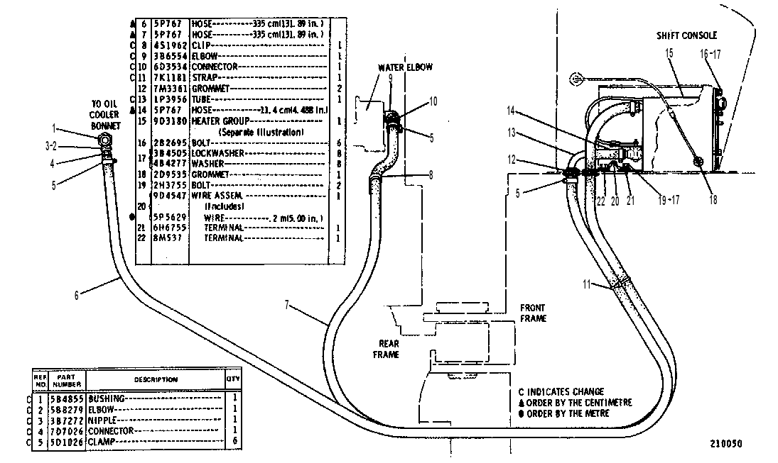 CAB HEATER GROUP 9D4550 CAT