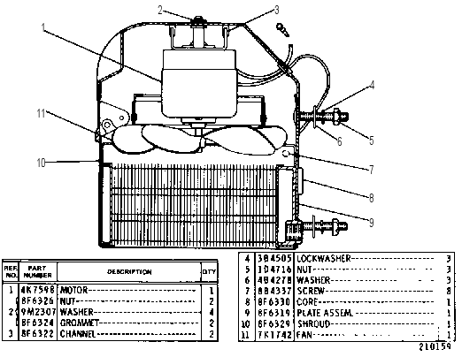 Отопитель 2V9911 CAT