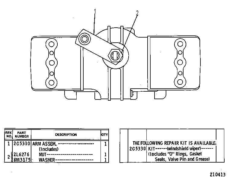 MOTOR GP-WINDSHIELD WIPER 9D3730 CAT