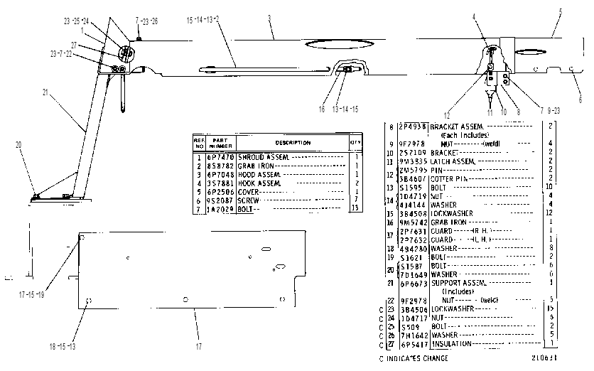 HOOD GROUP 6P5419 CAT