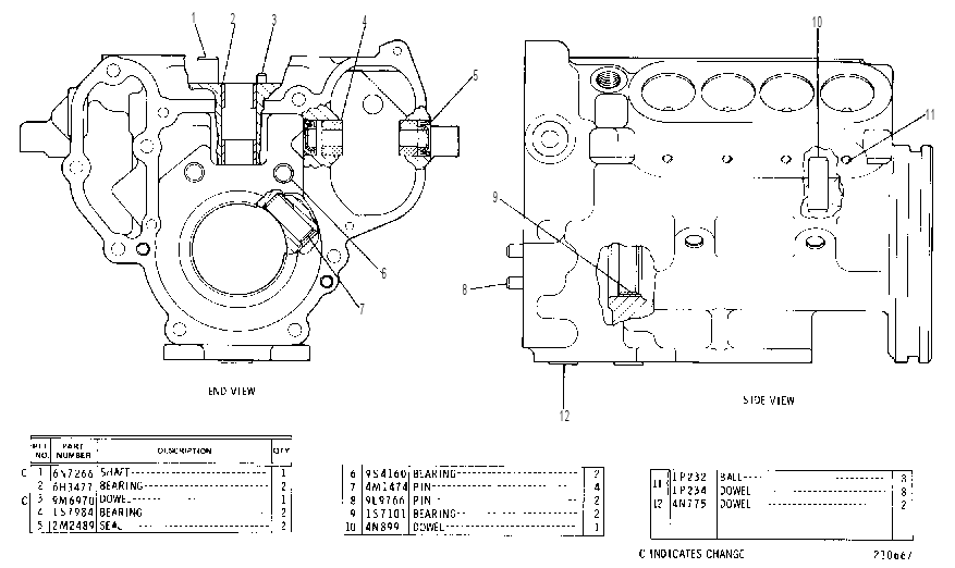 HOUSING AS-PUMP 4N0779 CAT