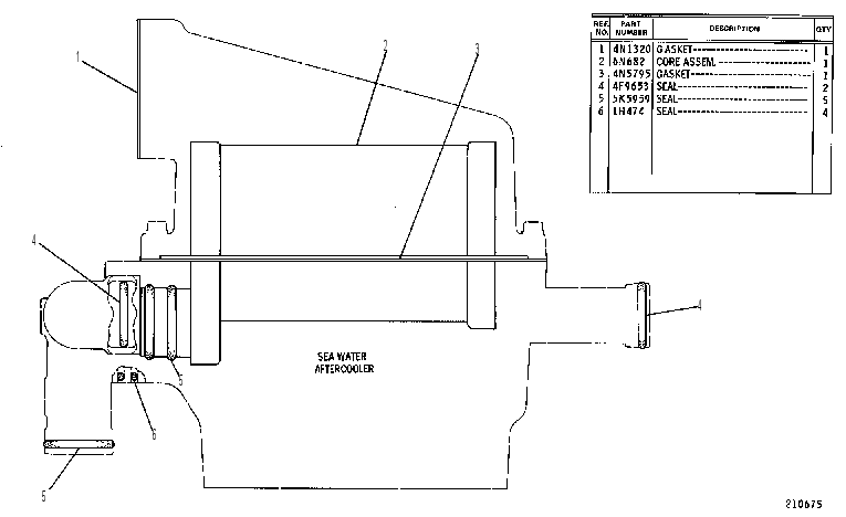 AFTERCOOLER GP-AUXILIARY 6N7947 CAT