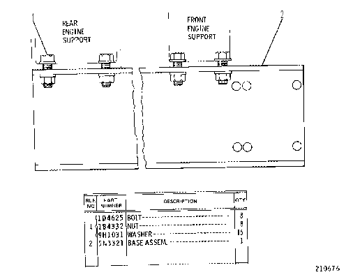 ENGINE BASE GROUP 5N3322 CAT
