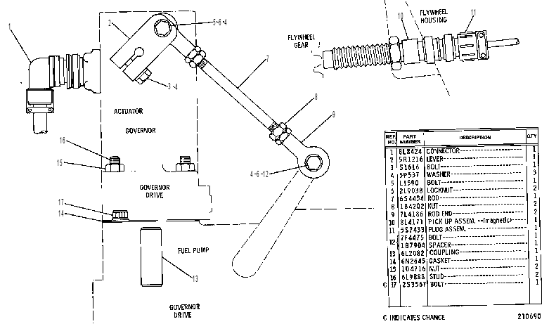 FASTENER GP-WOODWARD 6N4703 CAT