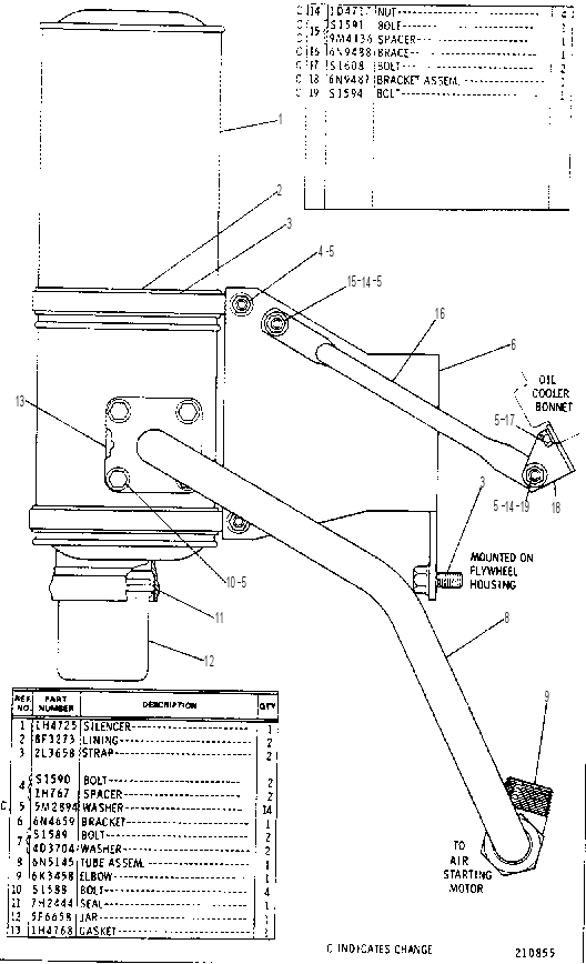 AIR SILENCER GROUP 6N5147 CAT