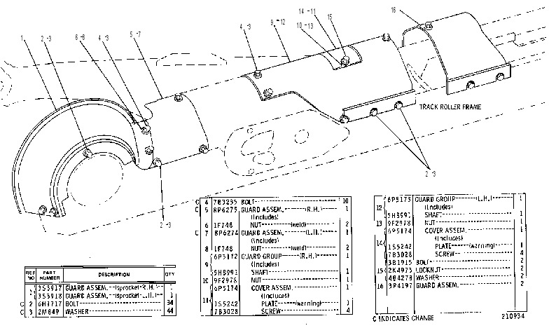 GUARD GP-RECOIL MECHANISM 3P4478 CAT
