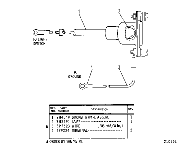 LAMP GP-DASH 8M7677 CAT