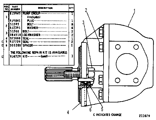 PUMP GP-STEERING GEAR 9D2286 CAT