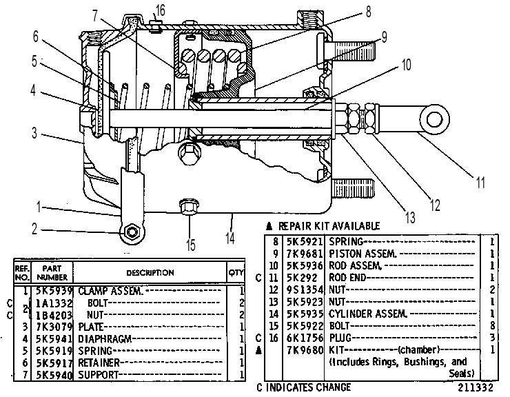 ACTUATOR GP-BRAKE 9K0885 CAT