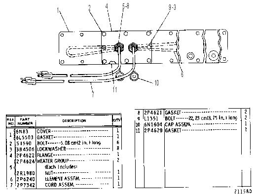 JACKET WATER HEATER GROUP 6N0868 CAT