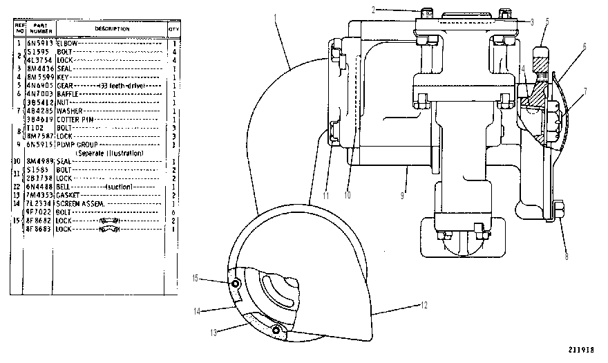 ENGINE OIL PUMP GROUP 4N9202 CAT