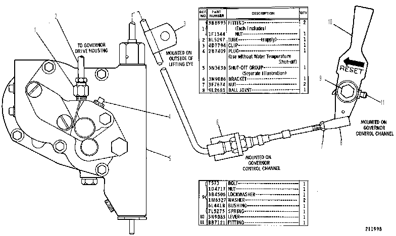 SHUT-OFF GP-MECHANICAL 5N3635 CAT