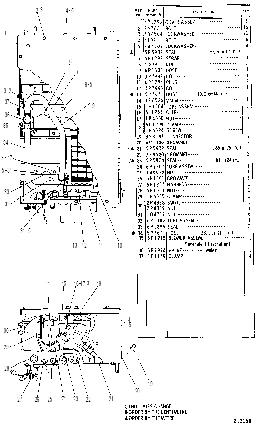 Кондиционер 6P1283 CAT