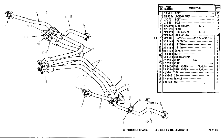 BULLDOZER LINES GROUP 2P6056 CAT