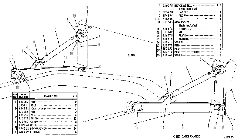 ARM & BRACE GP 4J0787 CAT