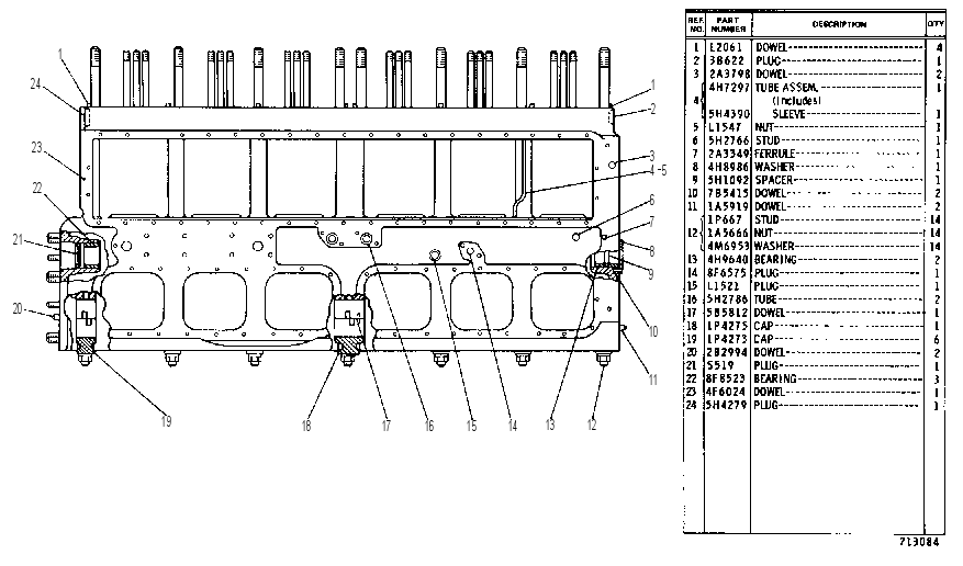 CYLINDER BLOCK ASSEMBLY 6N5648 CAT