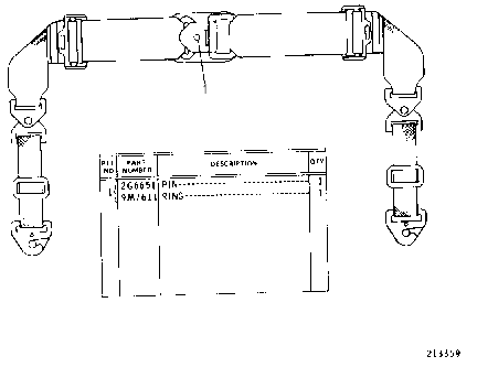 BASIC SEAT BELT GROUP 3V7109 CAT