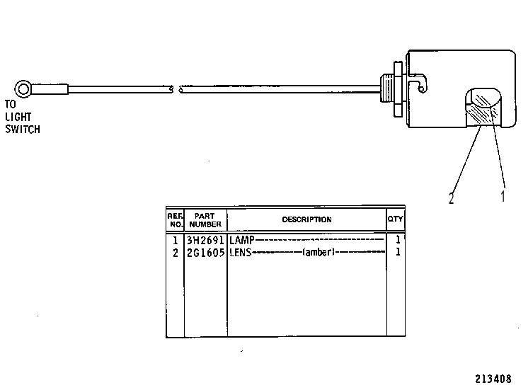 LAMP GP-DASH 2G1604 CAT