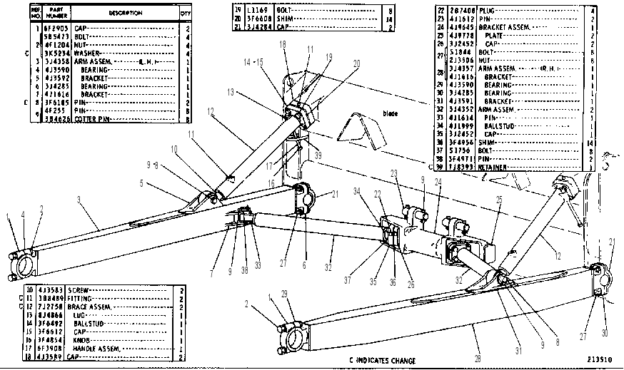 ARM & BRACE GP-PUSH 3J4359 CAT
