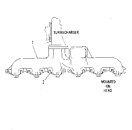 EXHAUST MANIFOLD GROUP 2Y7299 CAT