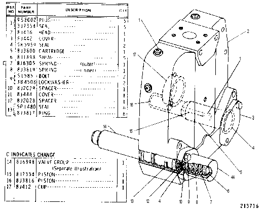 HEAD GP-PUMP CONTROL 8J6899 CAT