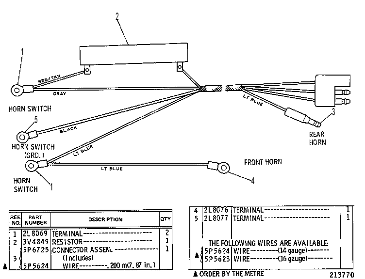 Жгут проводов 3V4537 CAT