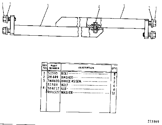 RADIATOR MOUNTING GROUP 7N4614 CAT