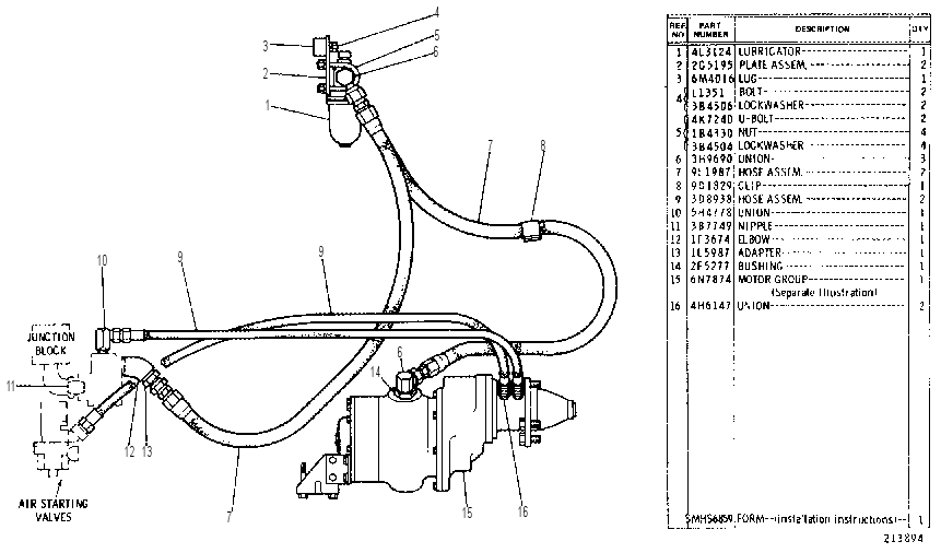 AIR STARTING MOTOR GROUP 6N7918 CAT
