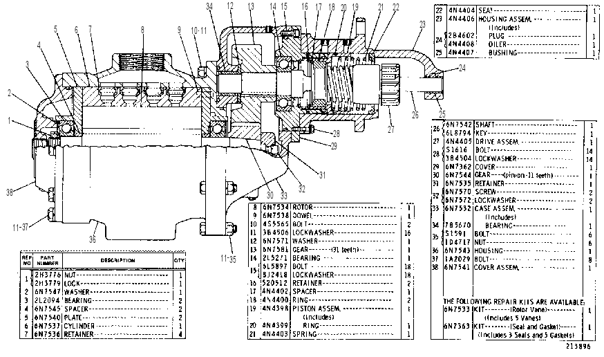 AIR STARTING MOTOR GROUP 6N9821 CAT