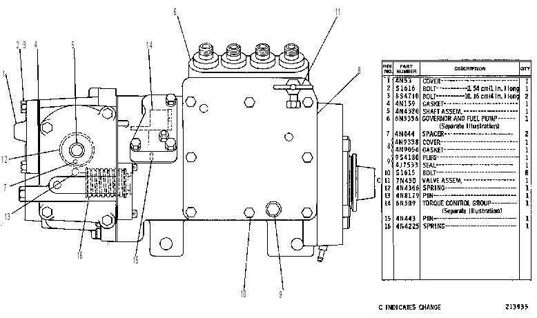 Регулятор и ТНВД 4N6115 CAT