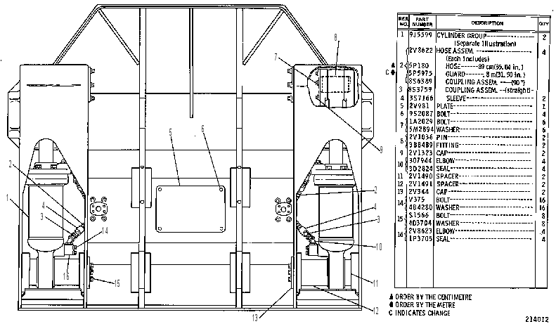 BUCKET GP-SHOVEL 2V1633 CAT