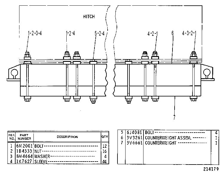 Противовес 3V6656 CAT