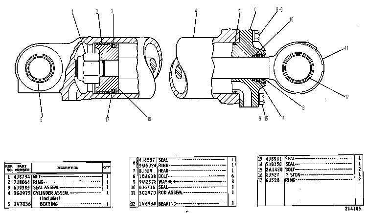 Цилиндр наклона 3G2976 CAT
